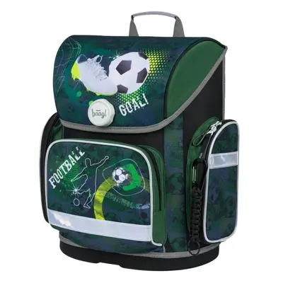 BAAGL ERGO BACKPACK Ghiozdan școală, verde, mărime