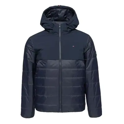 Tommy Hilfiger MIXED MEDIA HOODED Geacă de iarnă pentru bărbați, albastru închis, mărime