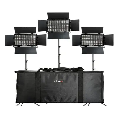 Set 3 Panouri LED 85W Viltrox VL-D85T Bicolor Triple Kit 7030lux 3300K 5600K