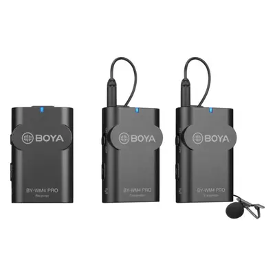 Sistem wireless Boya BY-WM4 PRO-K2 cu 2xMicrofon lavaliera 2xTransmitator si Receiver