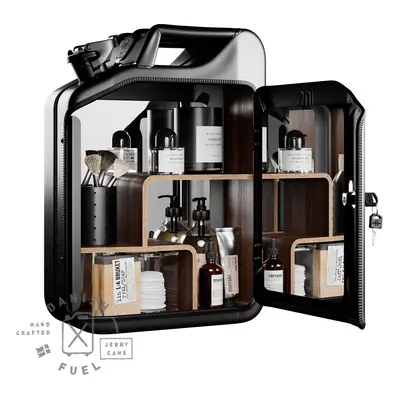 Dulap de baie / canistră - Bathroom Cabinet, Nano Black, 6 variante - Danish Fuel Variantă: Oak