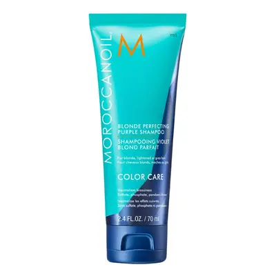 Sampon violet Moroccanoil Blonde Perfecting Purple Shampoo efect pentru neutralizare 70ml