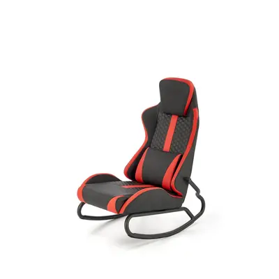 Scaun gaming Gamer negru/rosu H100 cm