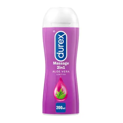 Durex Lubrifiant si Gel pentru Masaj 2 in 1 cu Aloe Vera 200 ml - editie Germania