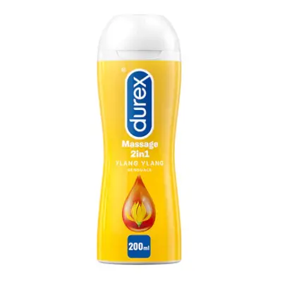 Durex Lubrifiant si Gel pentru Masaj 2 in 1 Senzual cu Ylang Ylang 200 ml - editie Olanda/Franta