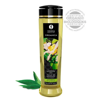 Shunga Ulei de Masaj Erotic - Organic / Ceai Verde