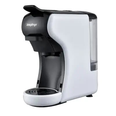 Espressor electric 3 in 1 cafea Zephyr ZP1171K, 1450W, 19bar, Capacitate rezervor 0.6L, Alb Negr