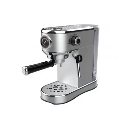 Espressor cafea manual Oliver Voltz, 1450W, 15 bar, 1L, Standby, Oprire automata, Argintiu