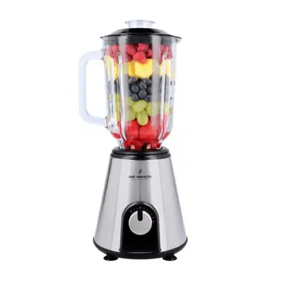 Blender cu pahar din sticla Just Perfecto JL-02, 800W, Capacitate 1.5L, 2Viteze+Puls, Capac deta