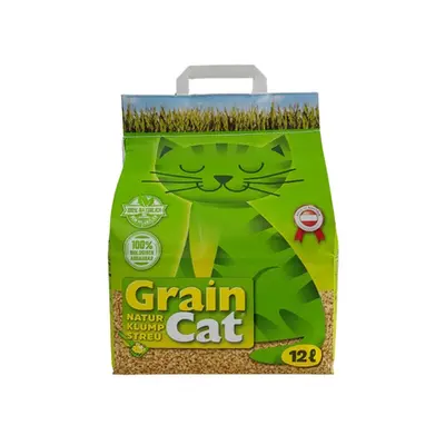 GUSSTO GrainCat 12 l (3,9 kg) asternut natural din cereale pentru litiera pisicilor