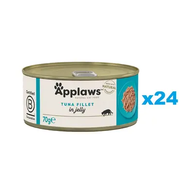 APPLAWS Cat Adult Tuna Fillet in Jelly Mancare umeda pentru pisici, cu ton in aspic 24x70g