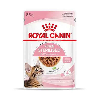 ROYAL CANIN Kitten Sterilised Hrana umeda pentru pisoi sterilizati pana la 12 luni, in sos 12 x 