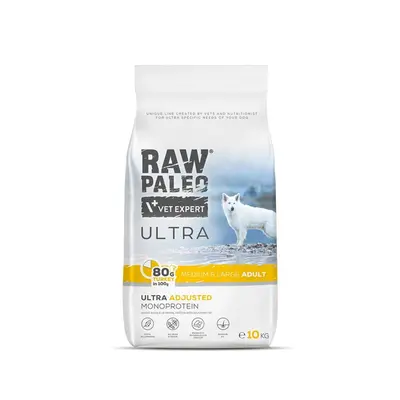 RAW PALEO Ultra Turkey Medium&Large Adult 10kg Sac mancare caini talie medie si mare, cu curcan