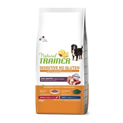 TRAINER Natural Sensitive No Gluten Medium Maxi Adult cu rata 12kg mancare caini