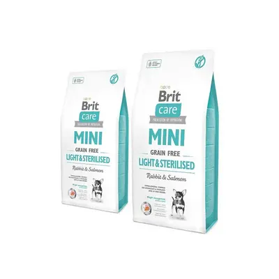 BRIT Care Grain Free Mini Light&Sterilised hrana uscata caini adulti talie mica cu tendinta de i