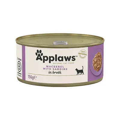 APPLAWS Cat mancare umeda pentru pisica, cu macrou si sardine 156 g