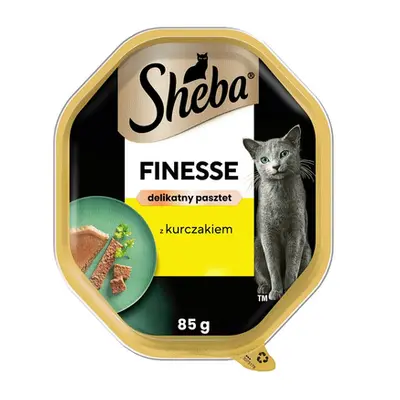 SHEBA Finesse Set mancare pisici 22x85 g Pate de pui