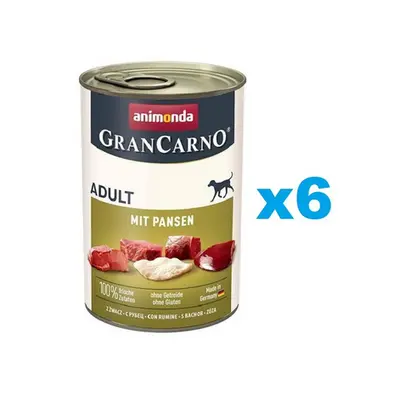 ANIMONDA GranCarno Mancare umeda cu porc pentru caini adulti 6x400 g