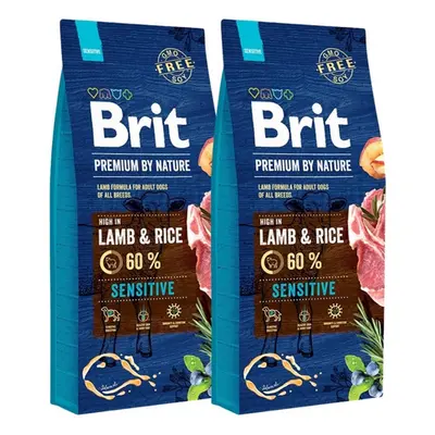 BRIT Premium By Nature Sensitive Lamb hrana uscata caini adulti cu tract digestiv sensibil, cu m