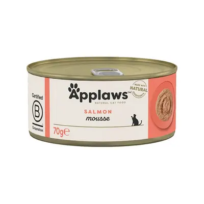 APPLAWS Cat Mousse Tin Mancare umeda pentru pisici adulte, cu somon 70g