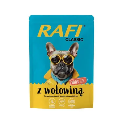 RAFI Classic pachet plicuri mancare caini 20x400g cu vita si pui