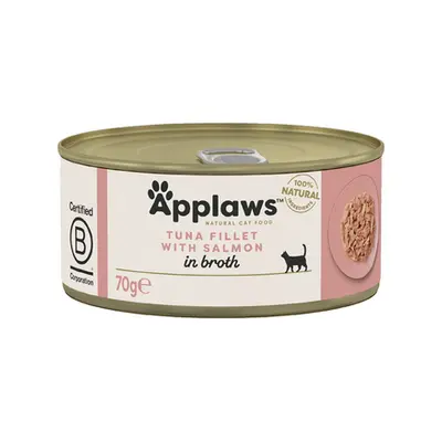 APPLAWS Cat Filet Mancare pisica, cu ton si somon in sos 70 g