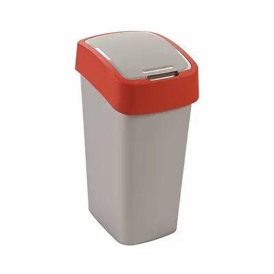 CURVER Coș de gunoi FLIP BIN 45 L argintiu/roșu