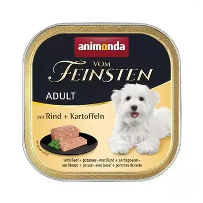 ANIMONDA Vom Feinsten Adult Mancare caini adulti, cu vita si cartofi 12x150 g