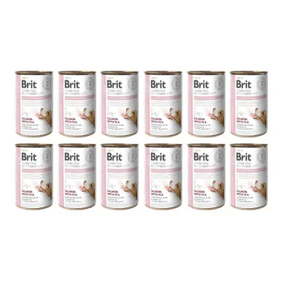 BRIT Veterinary Diet Hypoallergenic Salmon&Pea pentru caini cu alergie 12x400 g hrana dietetica