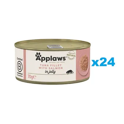 APPLAWS Cat Adult Tuna Fillet with Salmon in Jelly Mancare pentru pisici senioare, cu ton si som