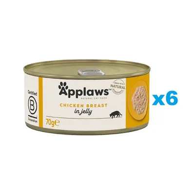 APPLAWS Cat Adult Chicken Breast in Jelly Mancare umeda pisica adulta, cu pui in aspic 6x70g