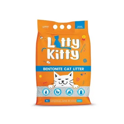 LITTY KITTY Nisip pisici din bentonita, fara miros 5 l (4 kg)