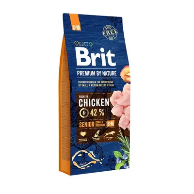 BRIT Premium By Nature Senior Small Medium S+M Hrana uscata pentru caini senior de talie mica sa