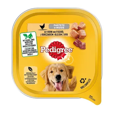 PEDIGREE Adult 10x300 g hrana pentru caini, cu mousse de pui si ulei de peste