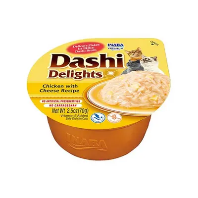 INABA Cat Dashi Delights pui si branza mancare umeda pisica 70 g