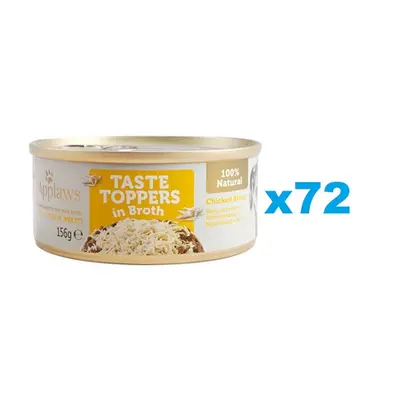 APPLAWS Taste Toppers Mancare umeda pentru caini, cu piept de pui in sos 72x156 g