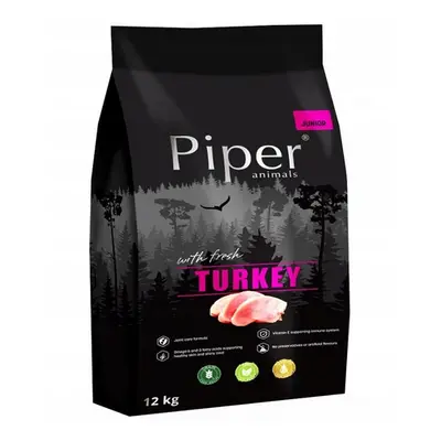 PIPER Hrană uscată pentru câini Junior cu curcan 12 kg