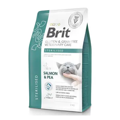 BRIT Grain Free Veterinary Care Cat Sterilised Salmon Pea 5 kg dieta pisici sterilizate