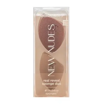 Real Techniques New Nudes Real Reveal Sponge Duo burete pentru make-up