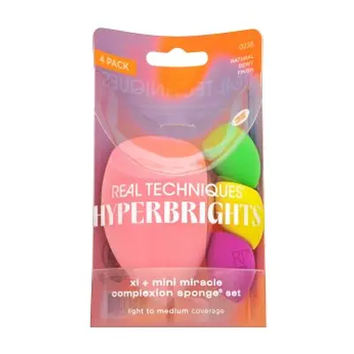 Real Techniques Hyperbrights XL + Mini Miracle Complexion Sponge Set burete pentru make-up - set