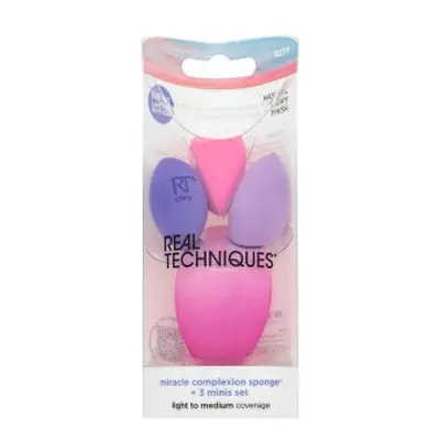 Real Techniques Sunrise To Sunset Miracle Complexion Sponge + 3 Minis Set burete pentru make-up