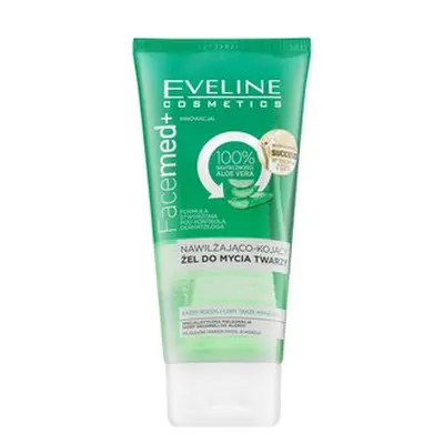 Eveline FaceMed+ 100% Aloe Vera Moisturising And Soothing Facial Wash Gel gel de curățare cu efe