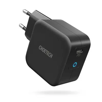 Choetech Q6006 GaN incarcator USB-C 60W PD + cablu USB-C / USB-C 1.8m, negru