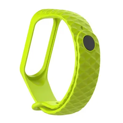 BStrap Silicone Diamond curea pentru Xiaomi Mi Band 3/4, fruit green