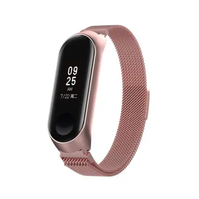 BStrap Milanese (Large) curea pentru Xiaomi Mi Band 3/4, rose pink