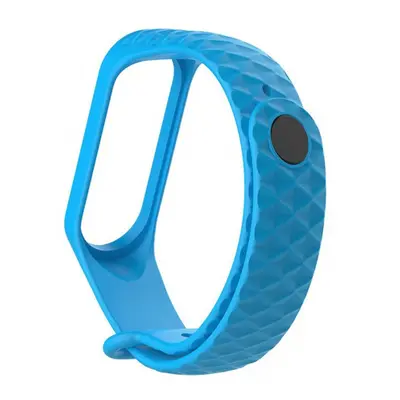 BStrap Silicone Diamond curea pentru Xiaomi Mi Band 3/4, blue