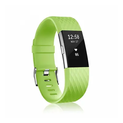 BStrap Silicone Diamond (Small) curea pentru Fitbit Charge 2, fruit green