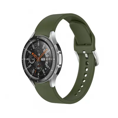 Bstrap Silicone curea pentru Samsung Galaxy Watch 4 / 5 / 5 Pro / 6, olive green