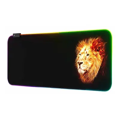 MG Lion RGB mouse pad 80 x 30 cm, negru