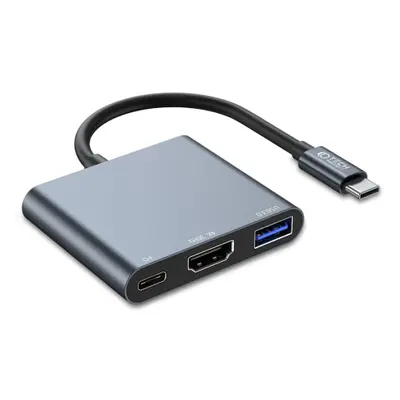 Tech-Protect V1 HUB adaptor USB / USB-C / HDMI, gri